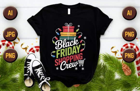 Black Friday Shopping Crew Christmas Graphics