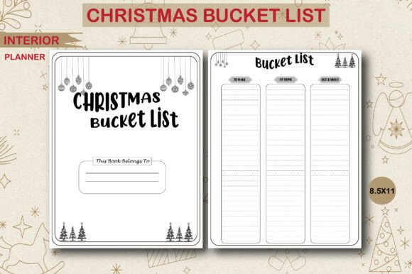 Christmas Bucket List Graphics Kdp Interiors
