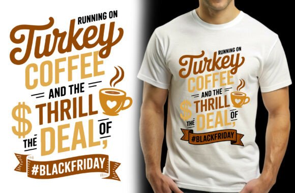 Coffee Turkey Love Oversized T-Shirt Graphics