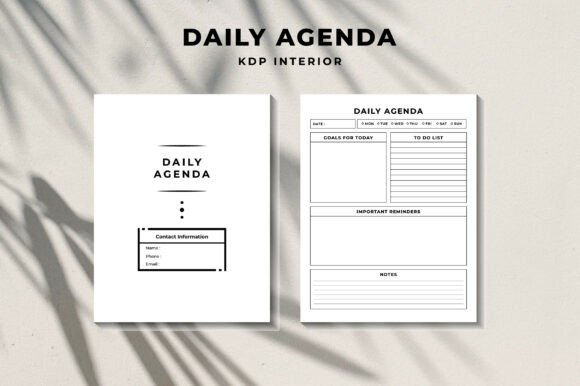 Daily Agenda - KDP Interior Graphics