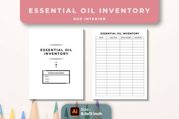 Essential Oil Inventory KDP Interior Graphics