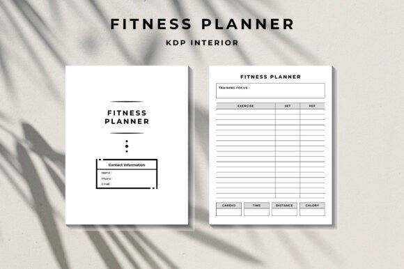 Fit Planner Kdp Graphics for Modern Branding