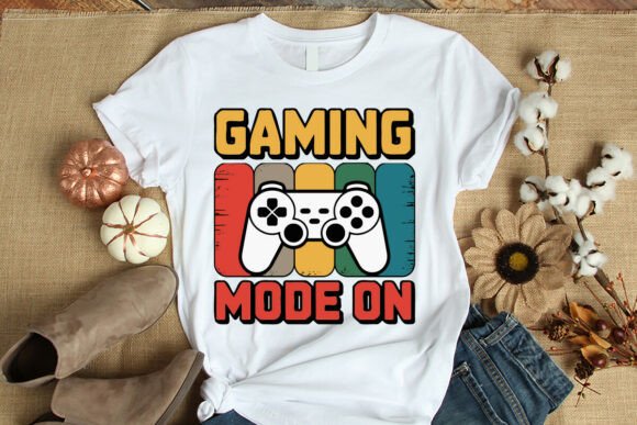 Gaming Mode T-Shirt Graphics for Branding