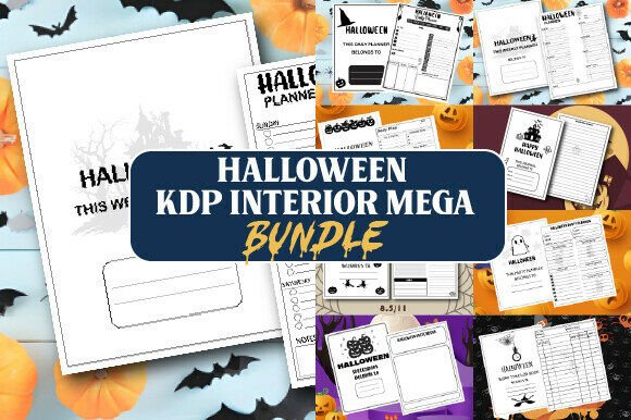 Halloween KDP Interior Mega Bundle: Graphics for Kdp Interiors