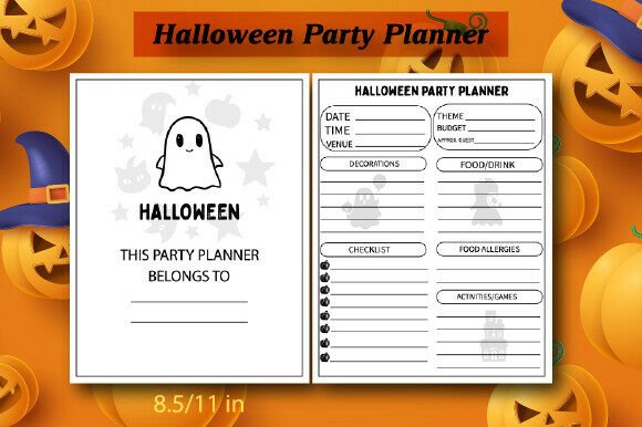 Halloween Party Planner Graphics by Kdp Interiors