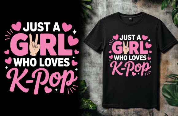 Just a Girl Who Loves K-pop Graphics