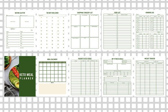 Keto Planner Graphics by Kdp Interiors