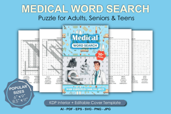 Medical Word Search Puzzle Book Adults