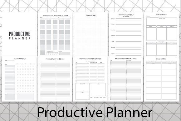 Productive Planner Graphics for Kdp Interiors