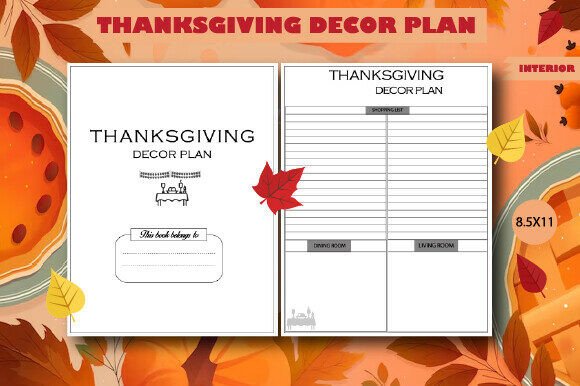 Thanksgiving Decor Plan: Graphics for Kdp Interiors