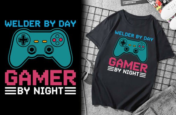 Welder by Day, Gamer by Night Vector Graphics